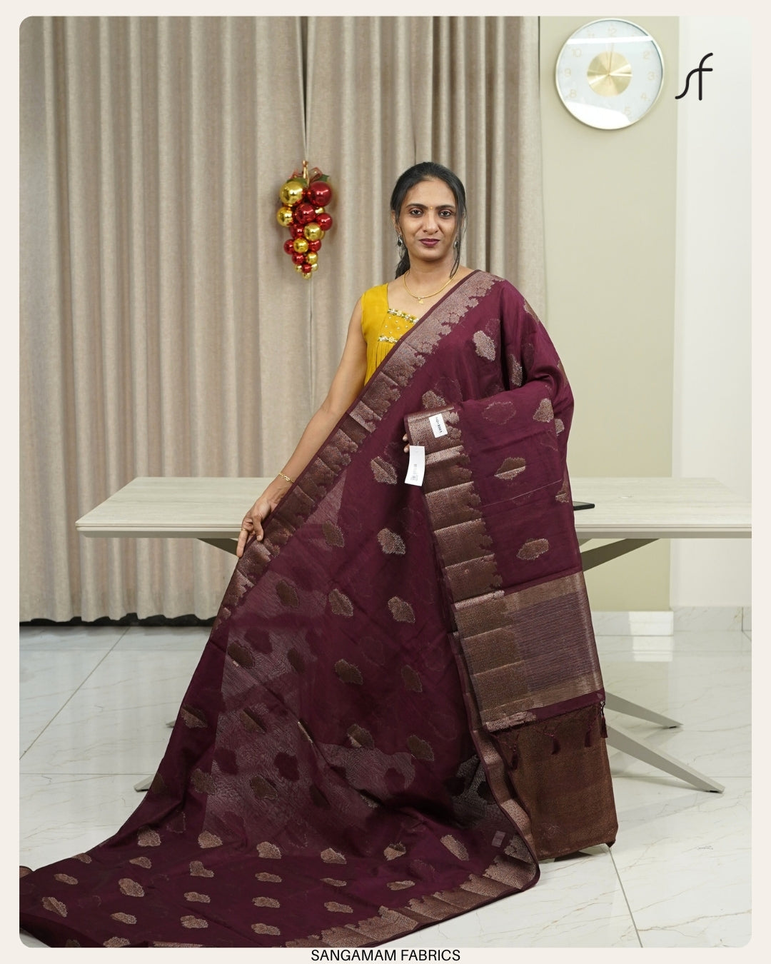 SEMI JUTE BANARASI SAREE