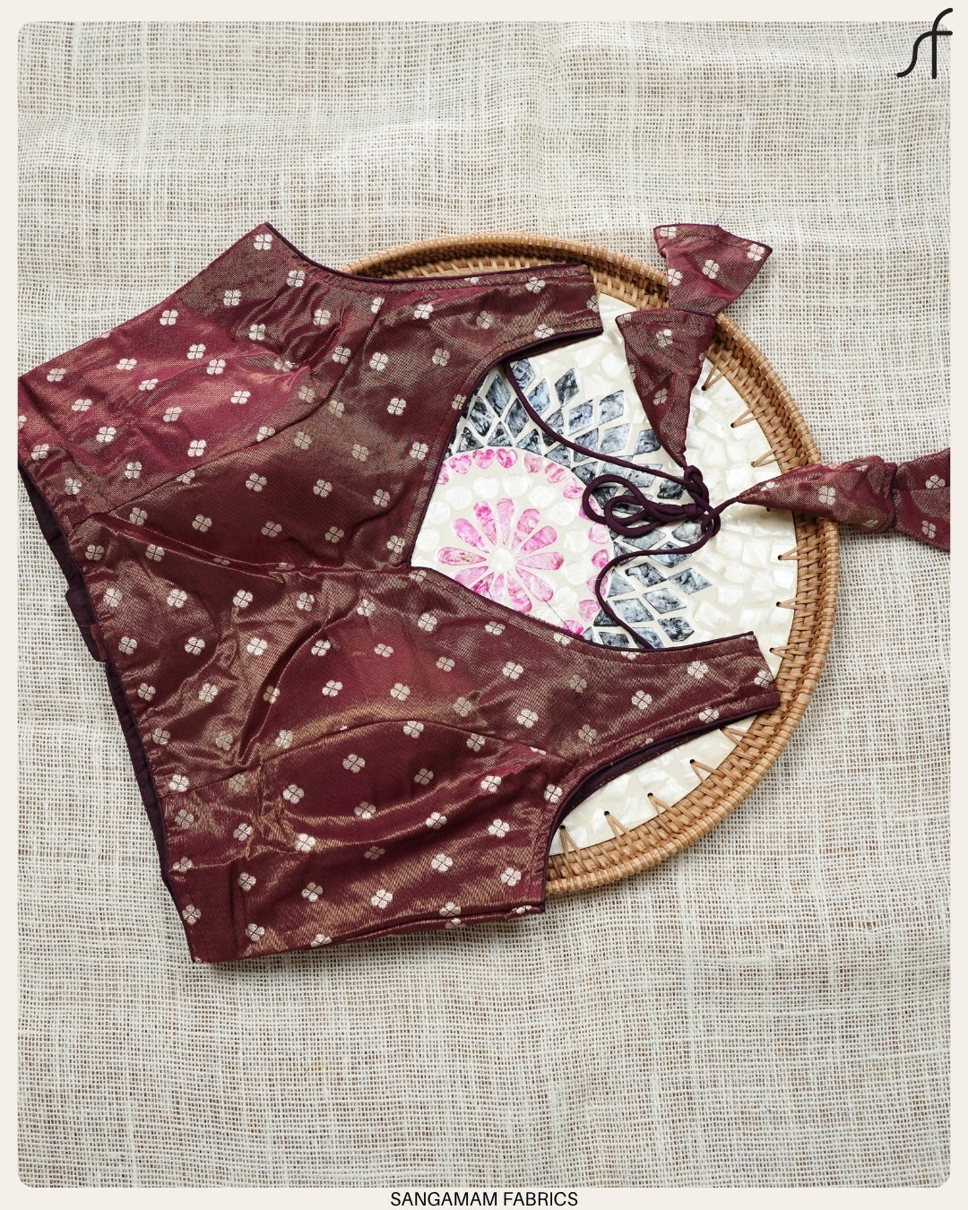 BANARASI BUTTA WOVEN TISSUE BLOUSE