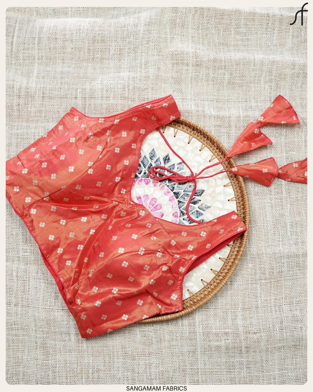 BANARASI BUTTA WOVEN TISSUE BLOUSE