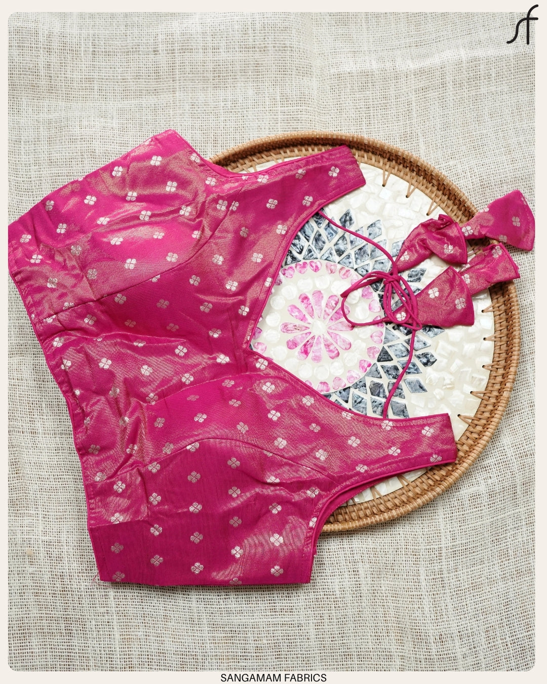 BANARASI BUTTA WOVEN TISSUE BLOUSE