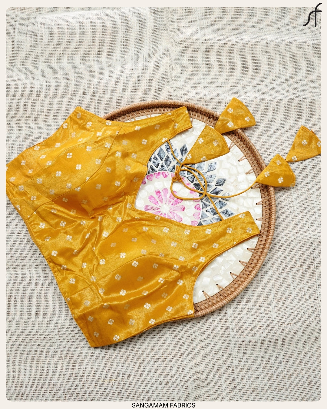 BANARASI BUTTA WOVEN TISSUE BLOUSE