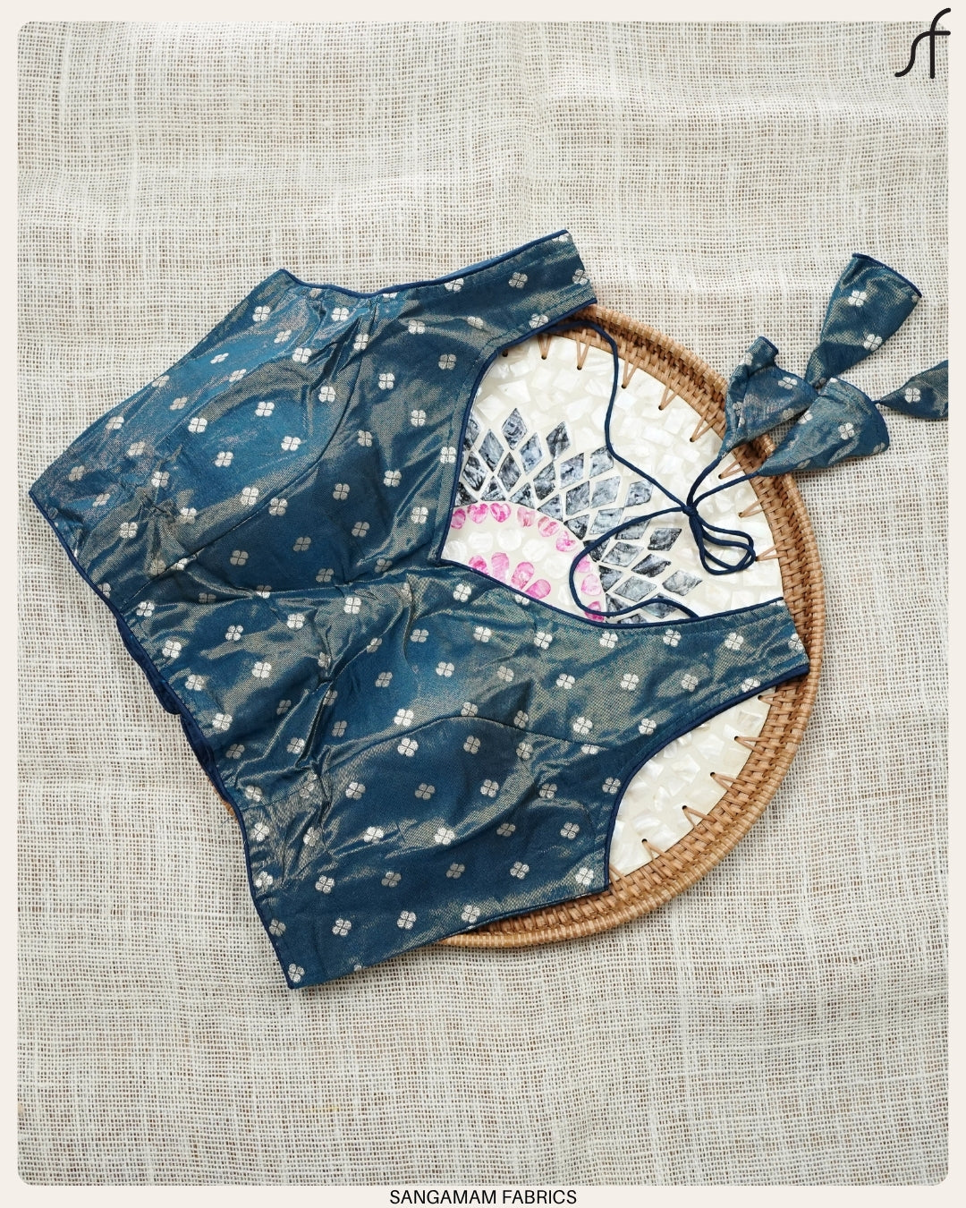 BANARASI BUTTA WOVEN TISSUE BLOUSE