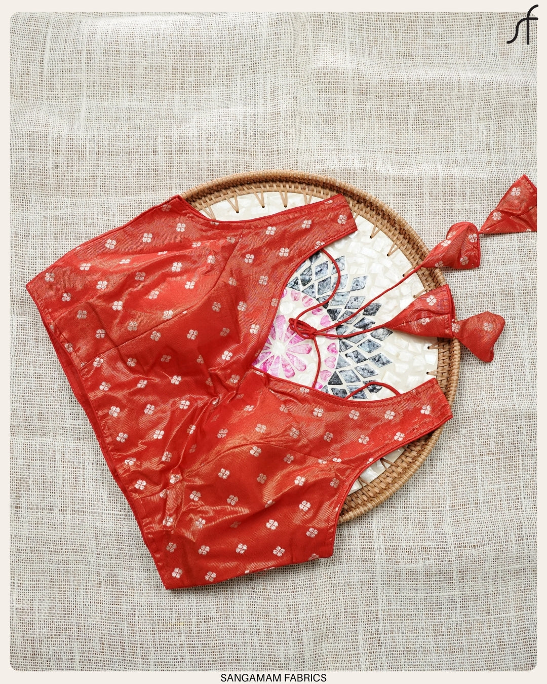 BANARASI BUTTA WOVEN TISSUE BLOUSE