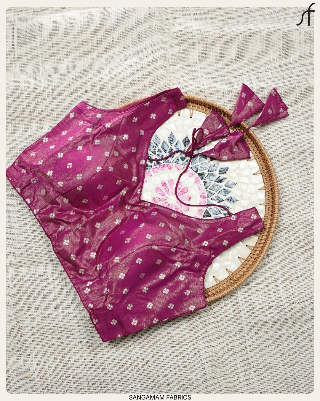 BANARASI BUTTA WOVEN TISSUE BLOUSE