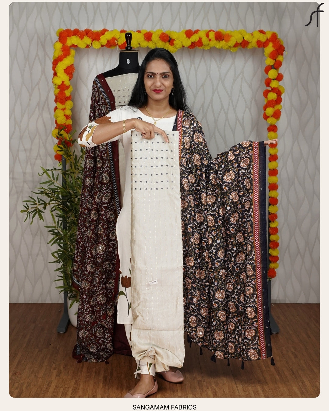 FLARE VICHITRA SILK SALWAR SUIT