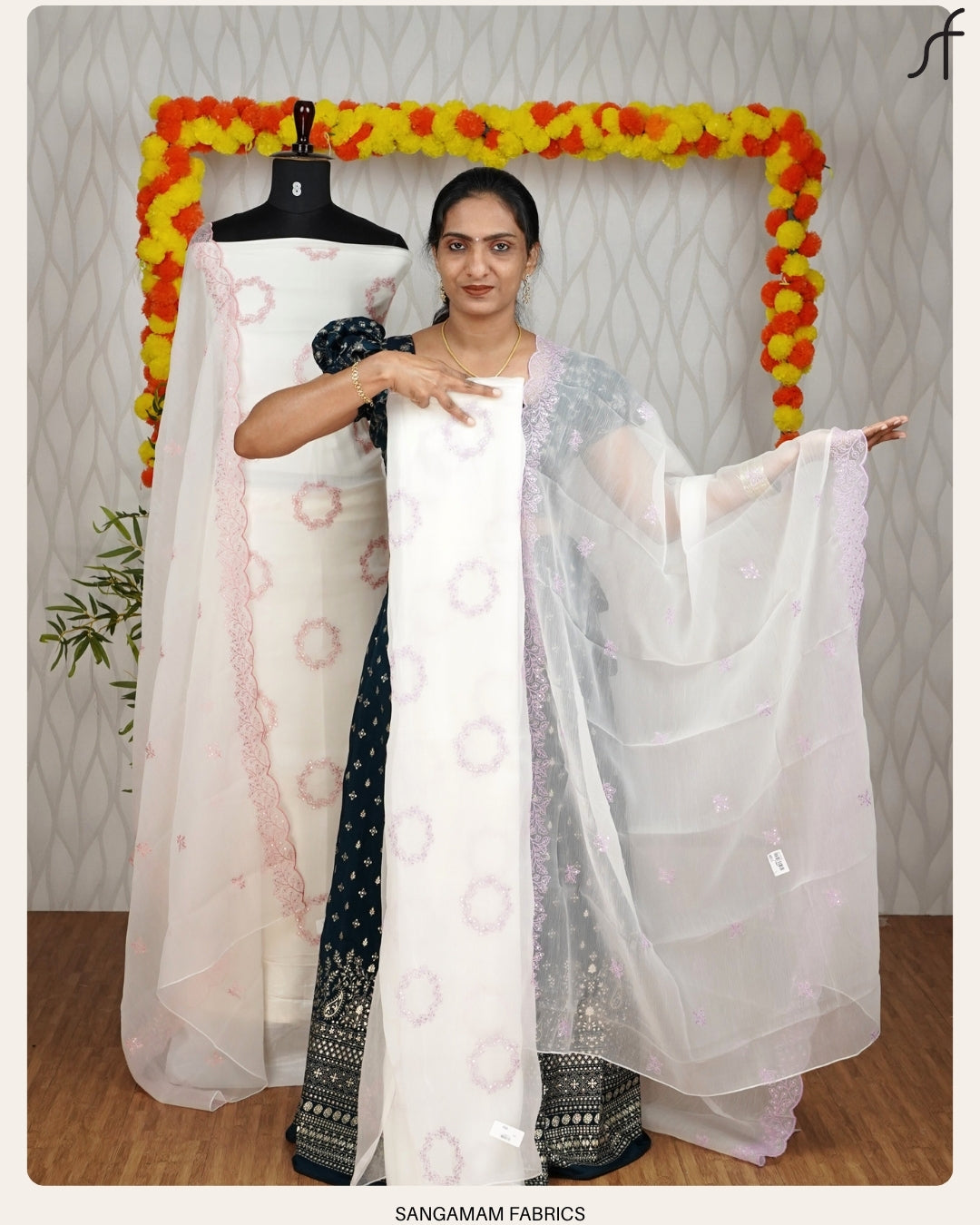 CREPE SILK EMBROIDERY SALWAR SUIT