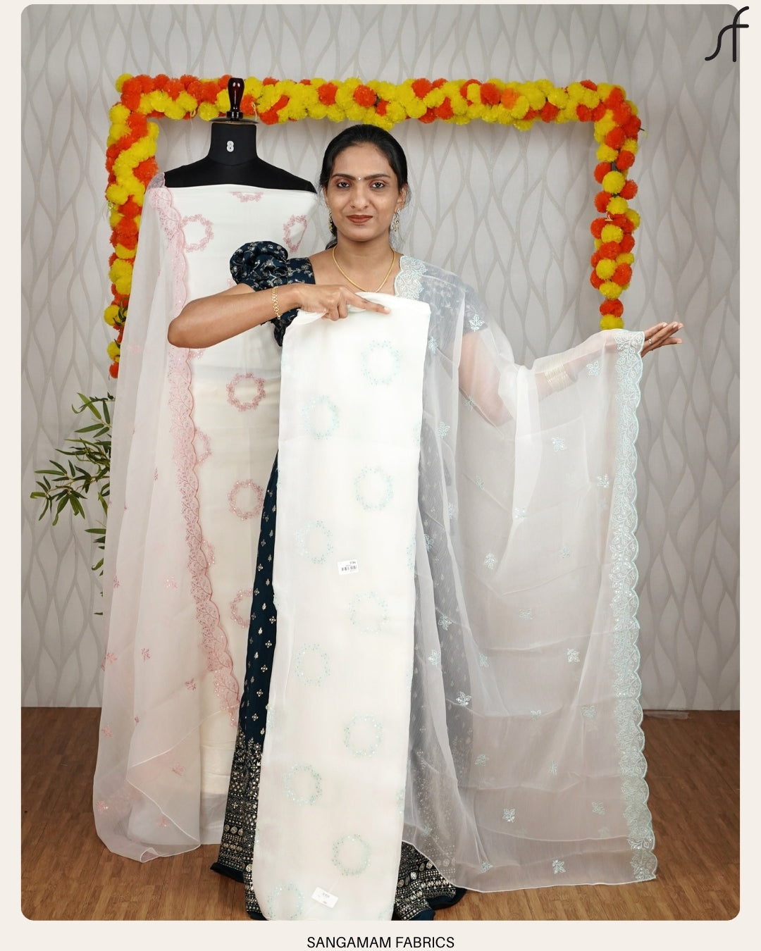 CREPE SILK EMBROIDERY SALWAR SUIT