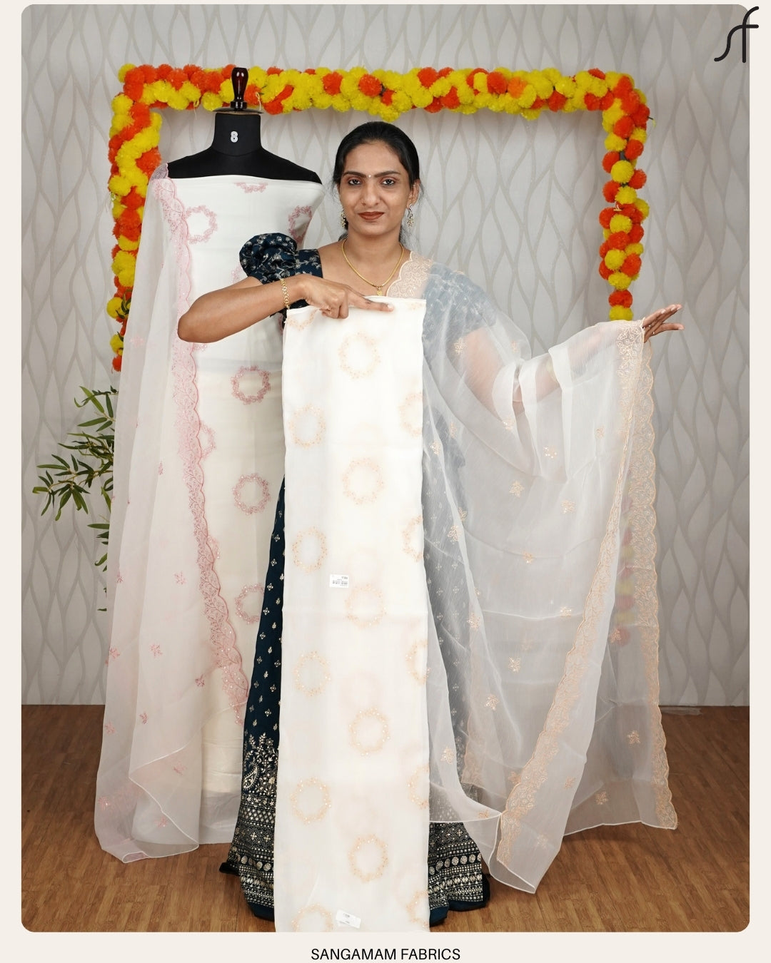 CREPE SILK EMBROIDERY SALWAR SUIT
