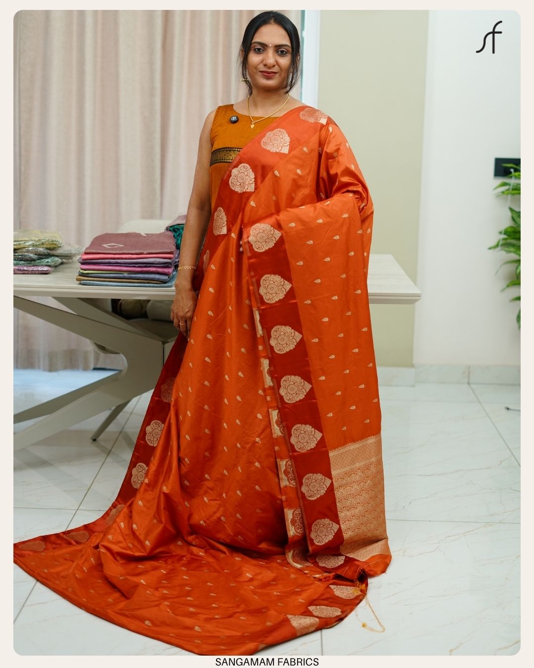 SEMI RAW MANGO SILK SAREE