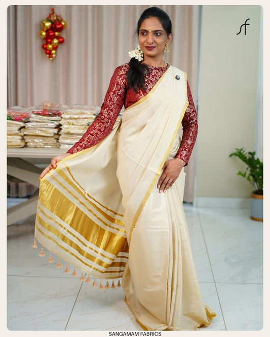 GOLDEN TISSUE SAREE