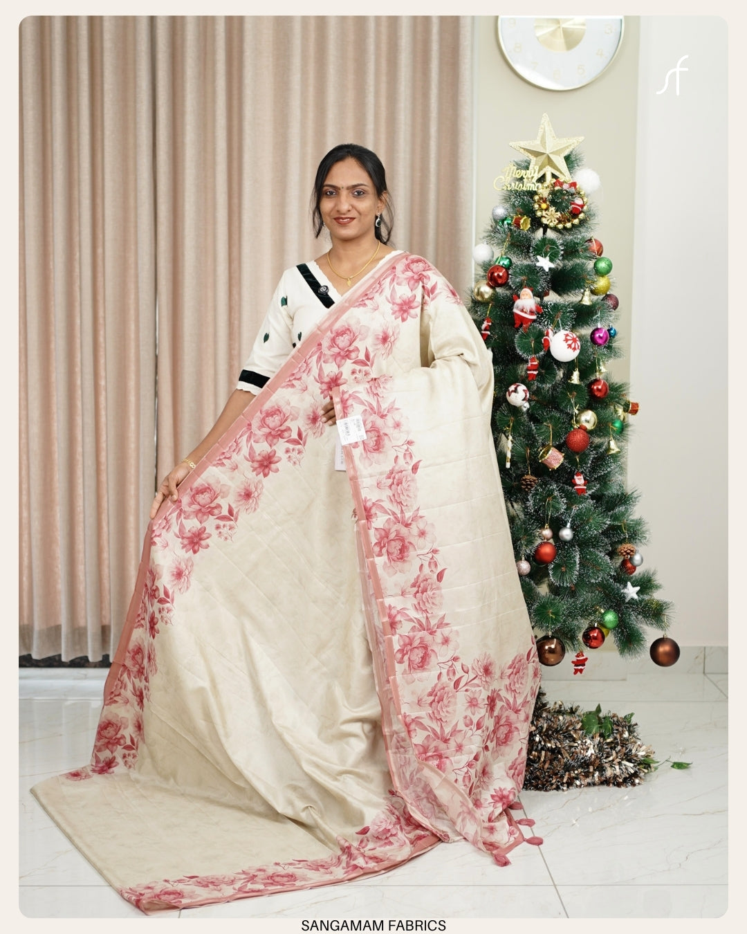 SEMI TUSSAR SILK SAREE