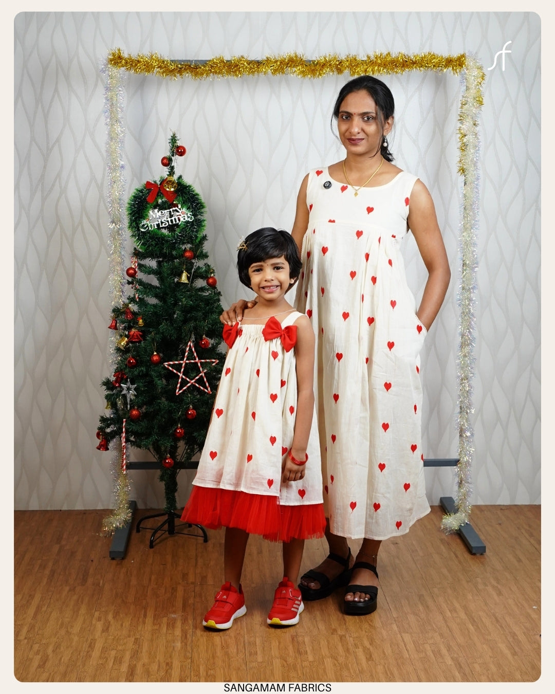 LOVE EMBROIDERY ALINE DRESS