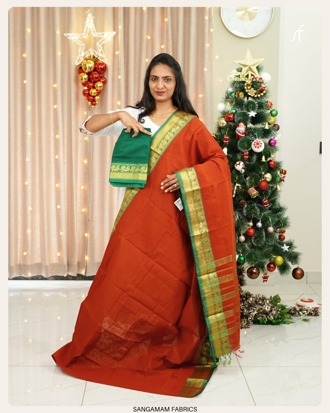 COTTON CONTRAST SAREE