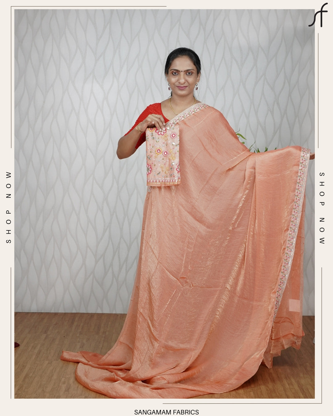 FENDI SILK DUAL TONE SAREE