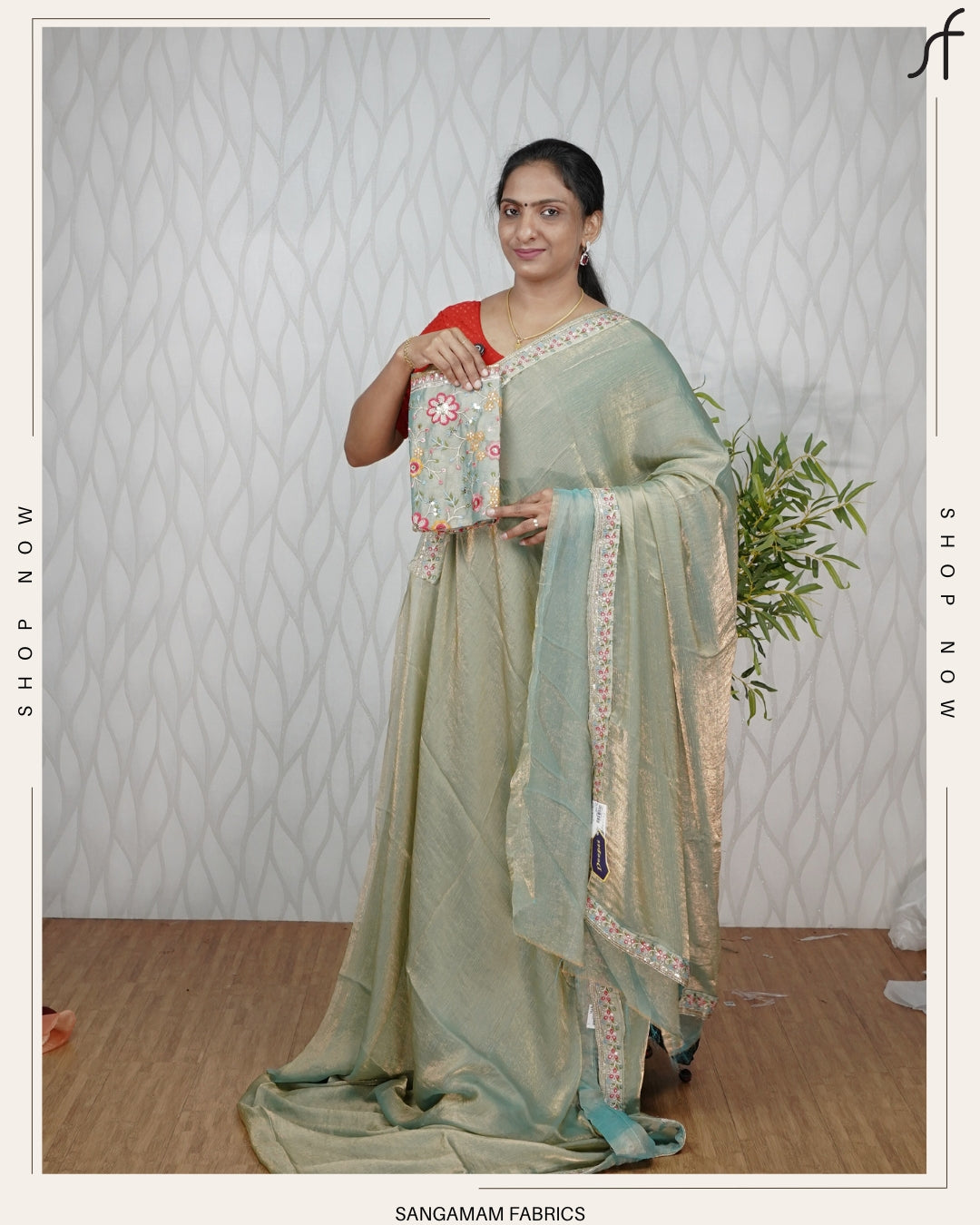 FENDI SILK DUAL TONE SAREE