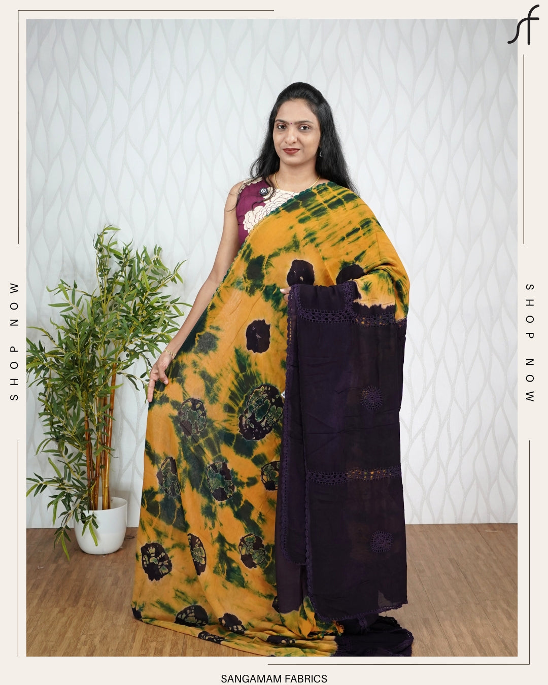 CROCHET VISCOSE GEORGETTE SAREE