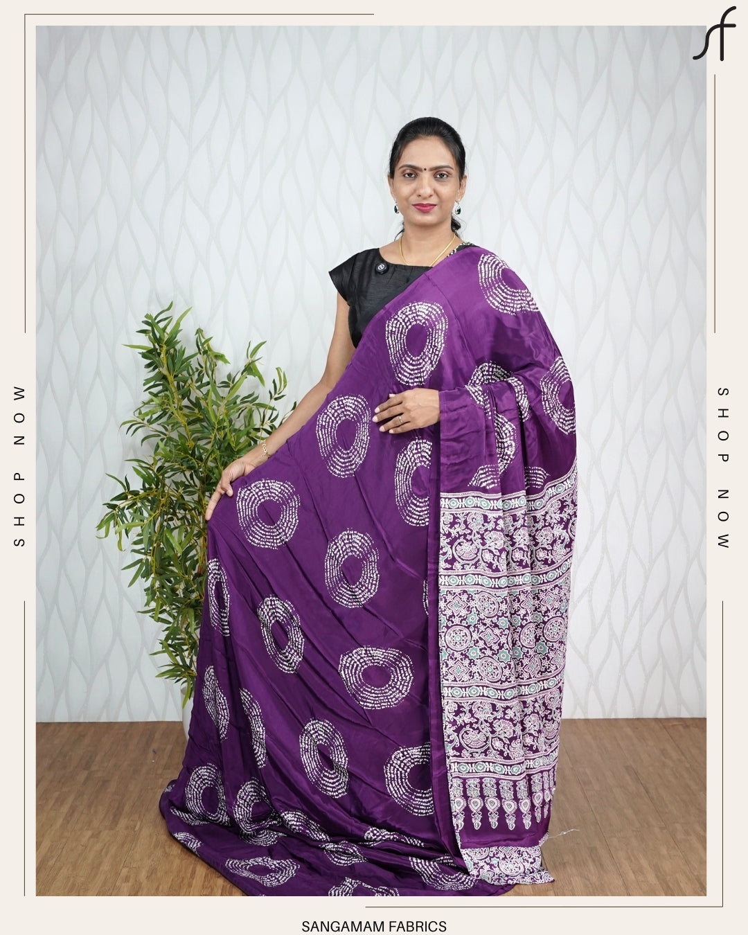 BANDHANI PRINTED SEMI MODAL SILK SARE