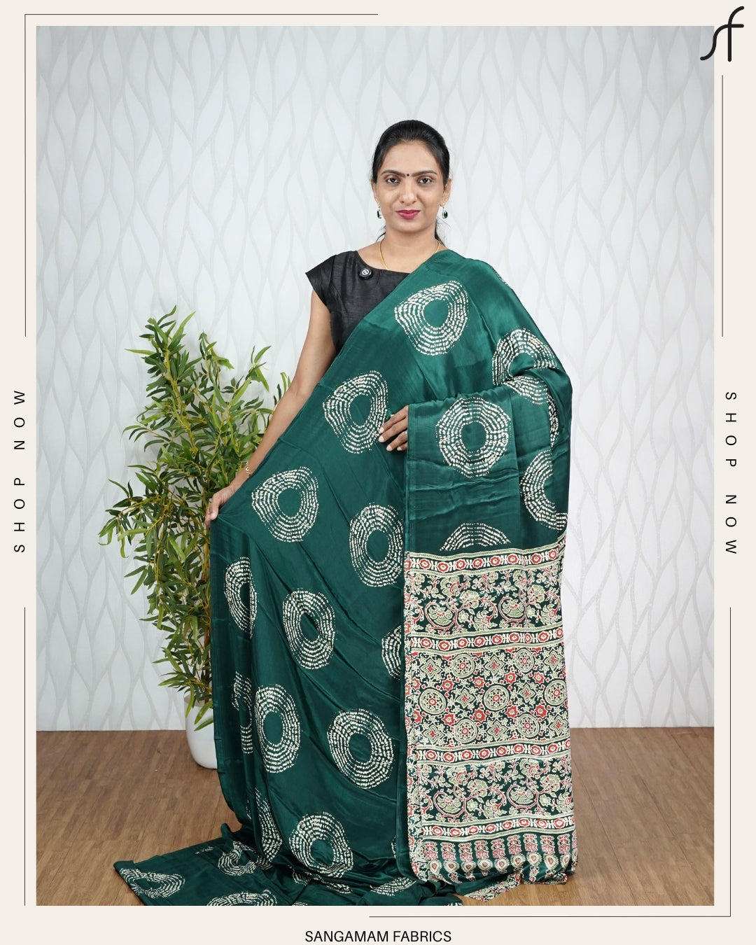 BANDHANI PRINTED SEMI MODAL SILK SARE
