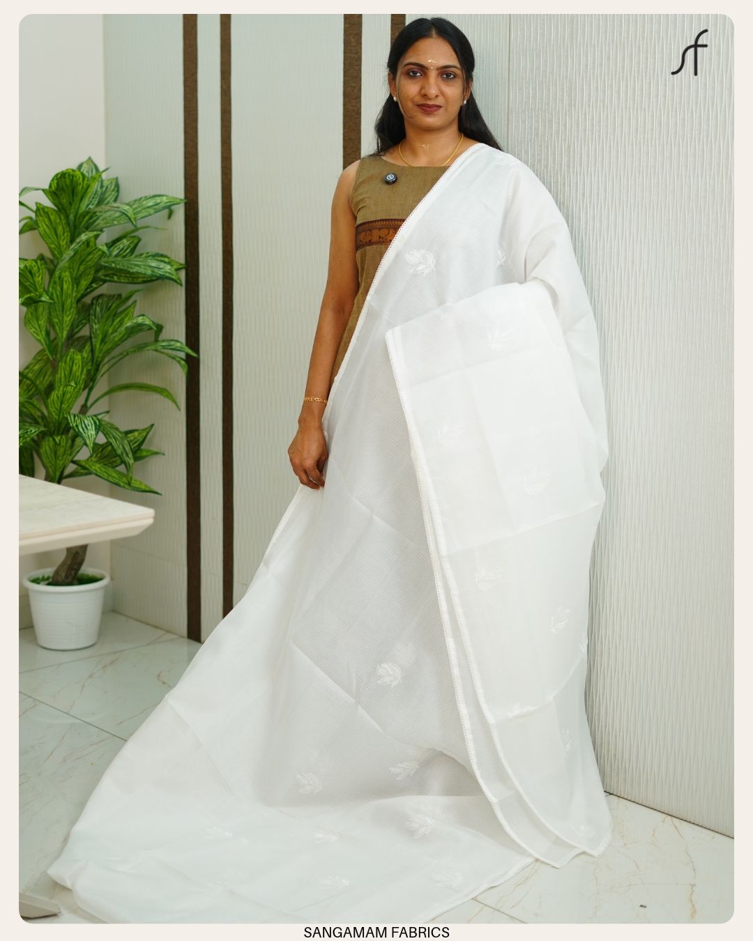 NET COTTA SAREE