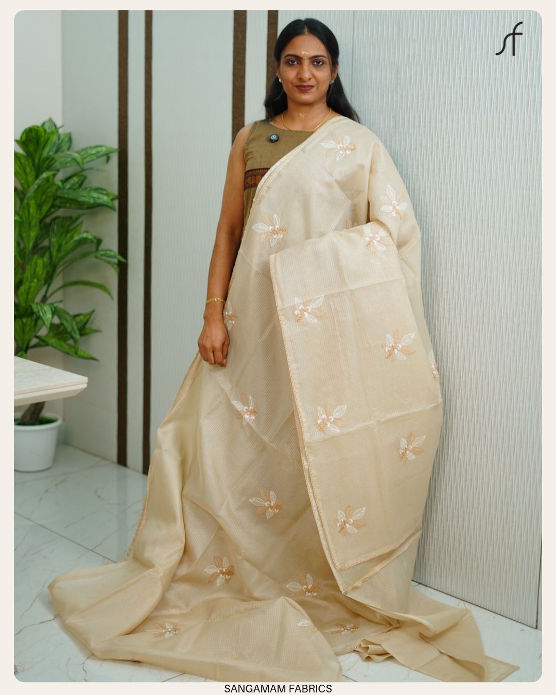NET COTTA SAREE