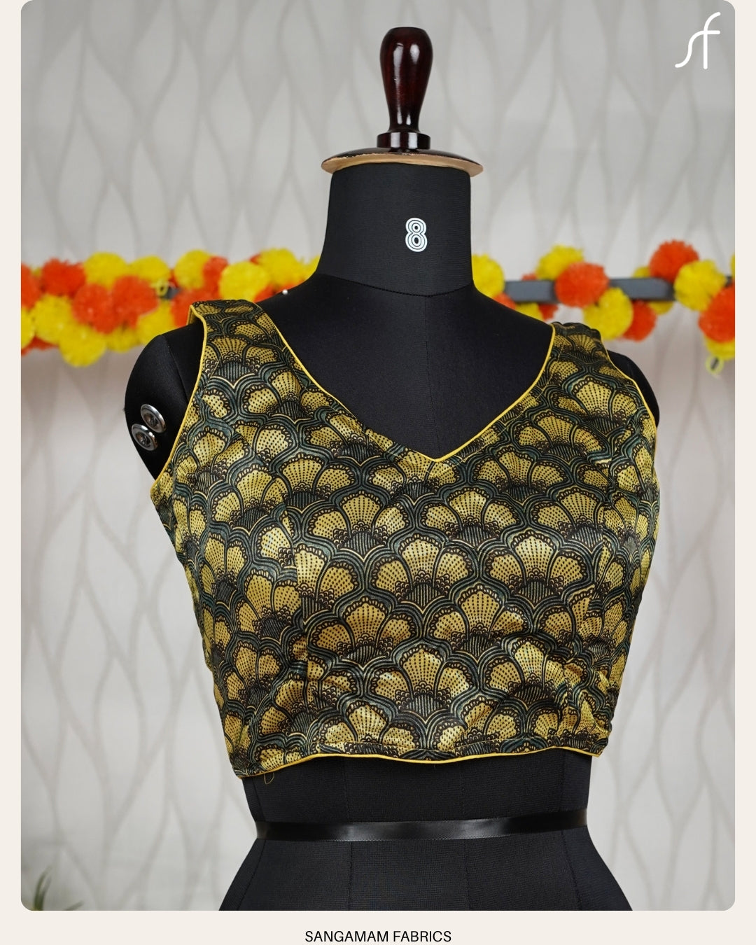 AJRAKH DETAILED MODAL BLOUSE