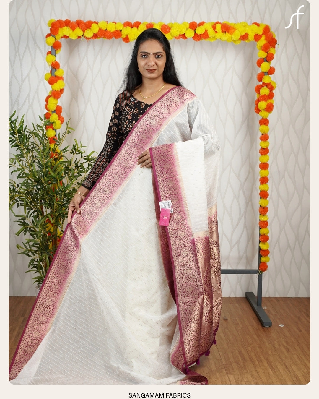 SEMI JUTE BANARASI SAREE