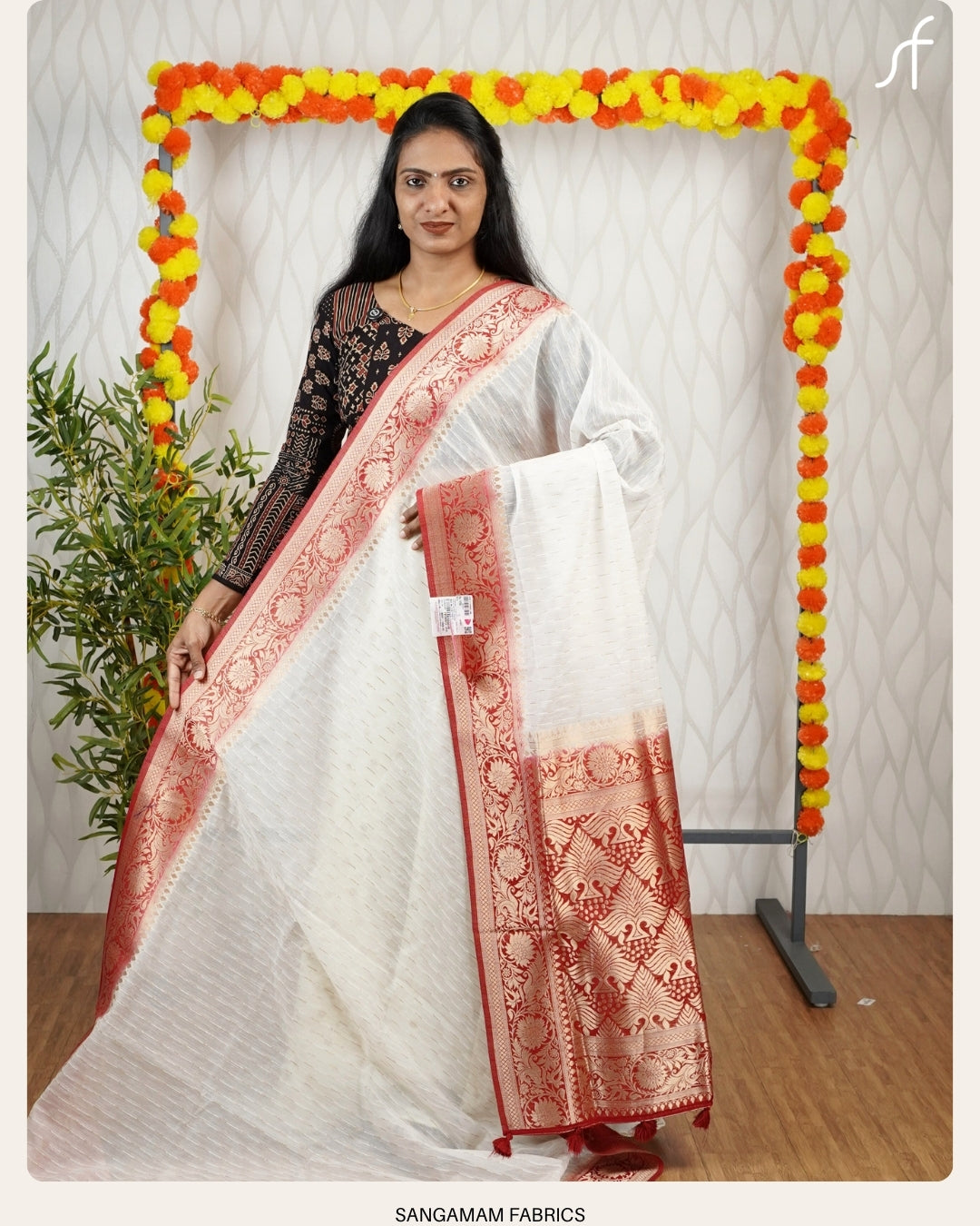 SEMI JUTE BANARASI SAREE