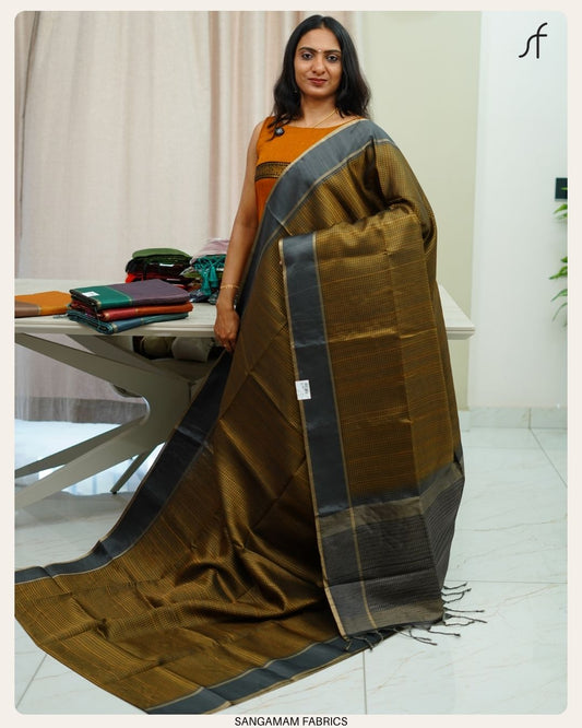 GHICHA TUSSAR SILK SAREE