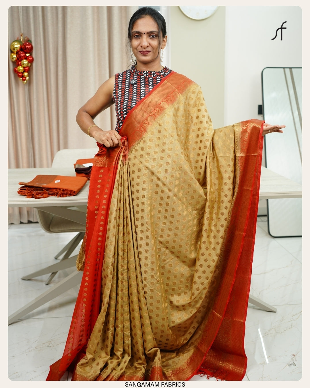 CHIKKU BANARASI SAREE