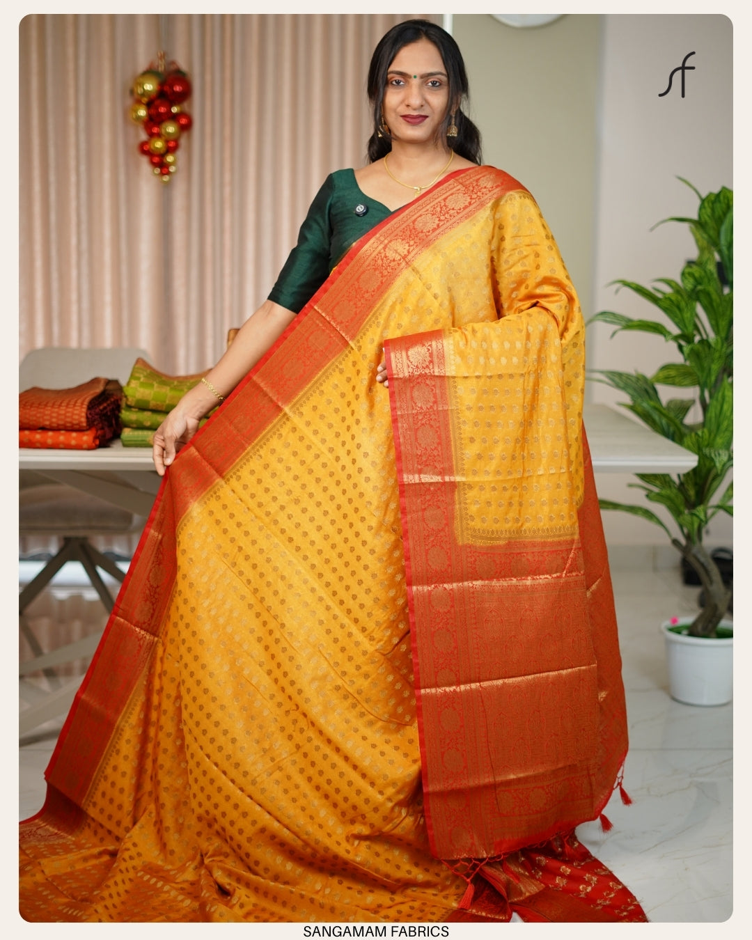 BANARASI SAREE ( YELLOW SHADE)