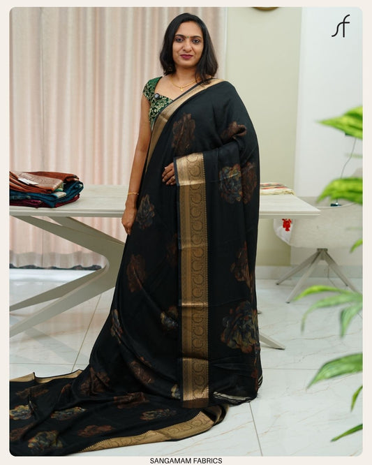 CRAPE BANARASI SAREE