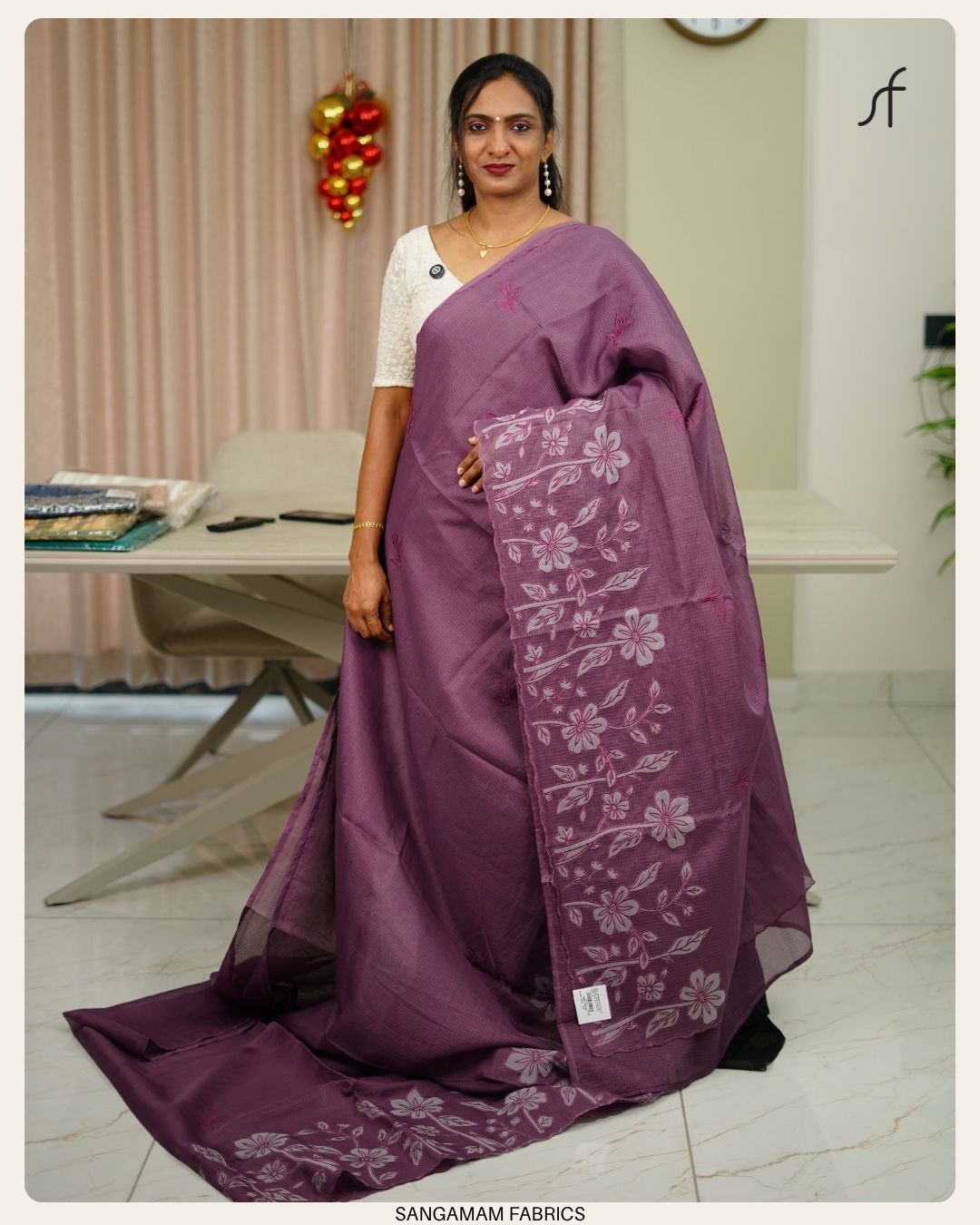 NET COTTA SAREE