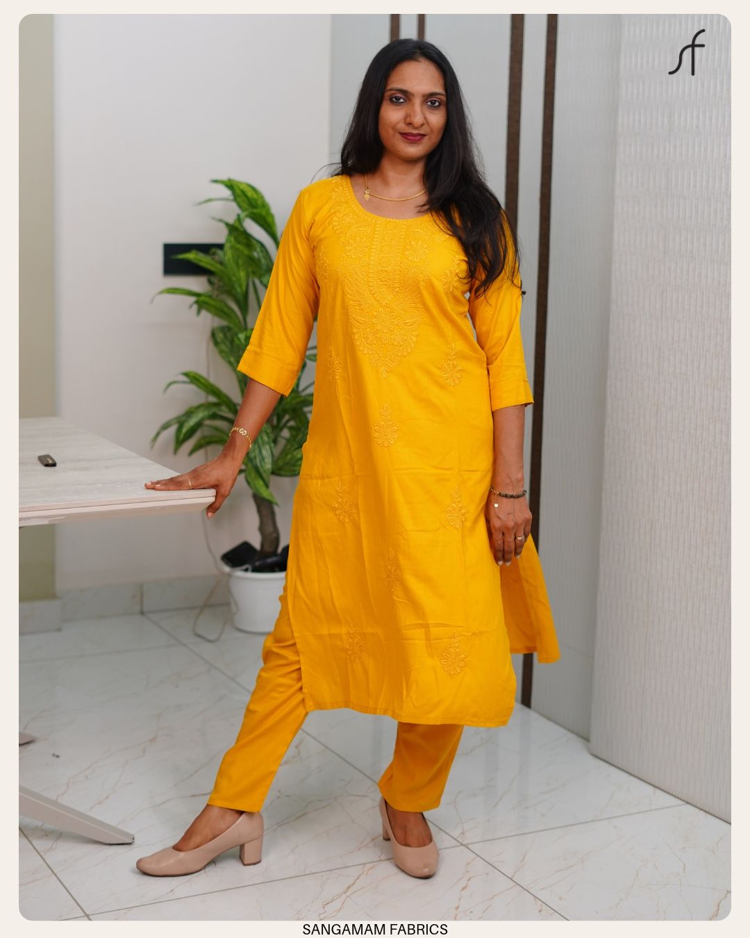 CHIKANKARI CORD SET