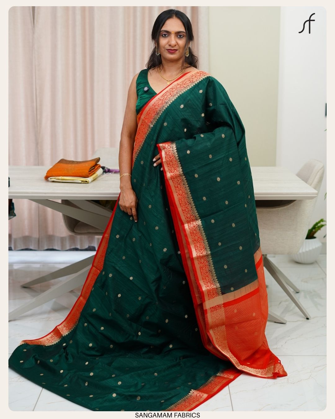 SEMI JUTE BANARASI SAREE