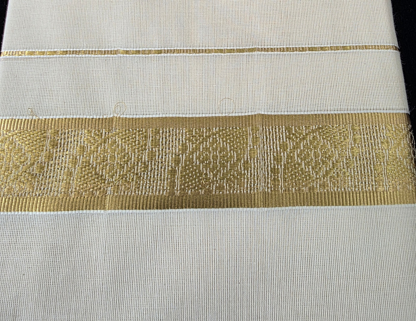 1.5" BROCADE BORDER COTTON DOUBLE MUNDU