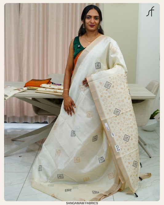 SEMI TUSSAR SILK SAREE