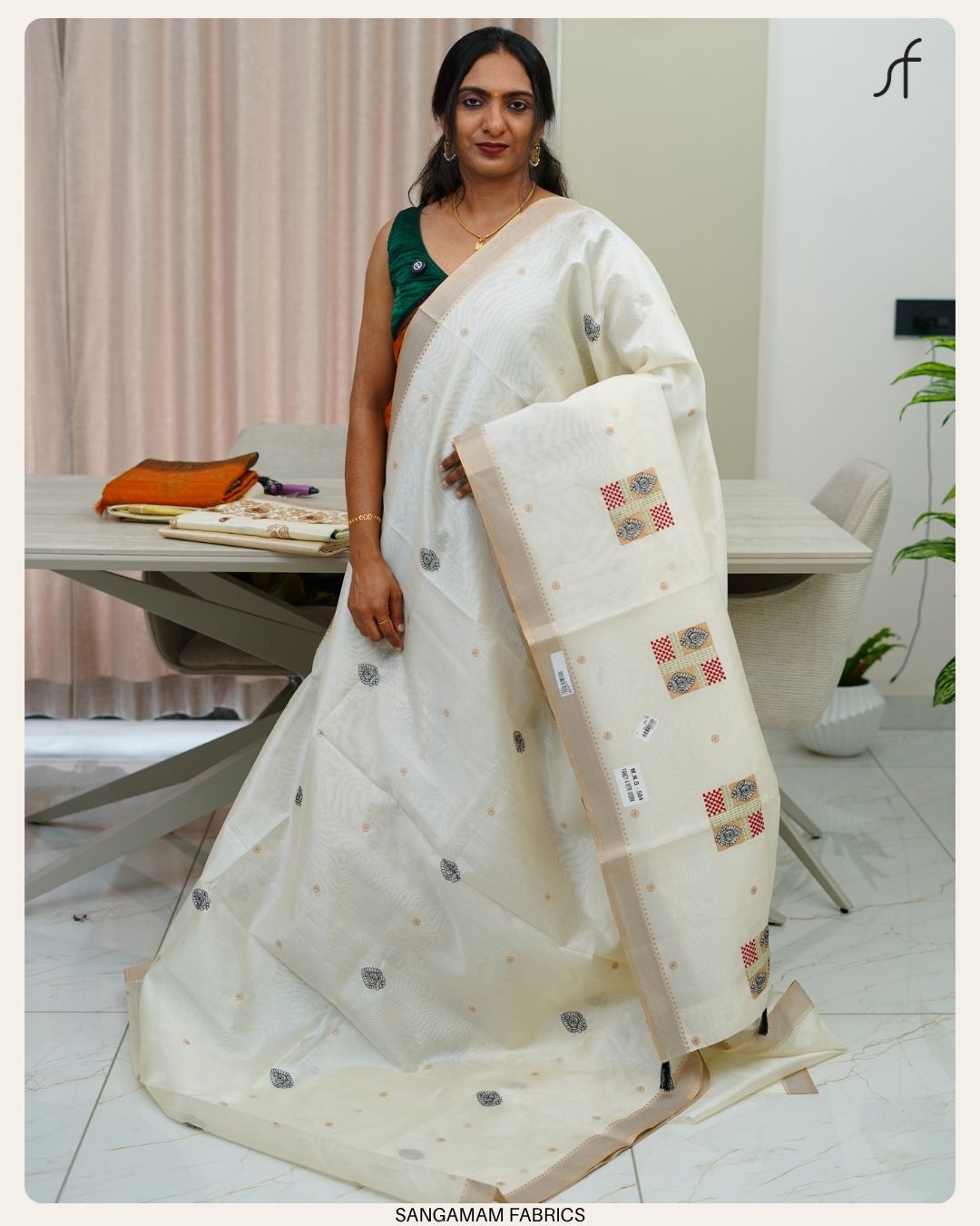 SEMI TUSSAR SILK SAREE