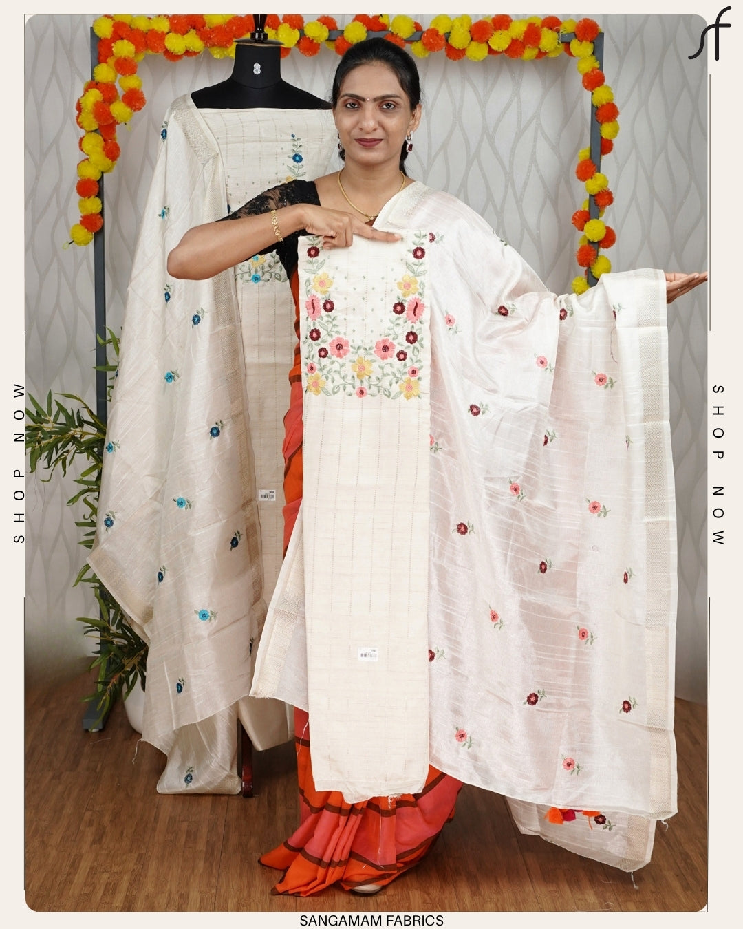 SEMI TUSSAR SILK SALWAR SUIT