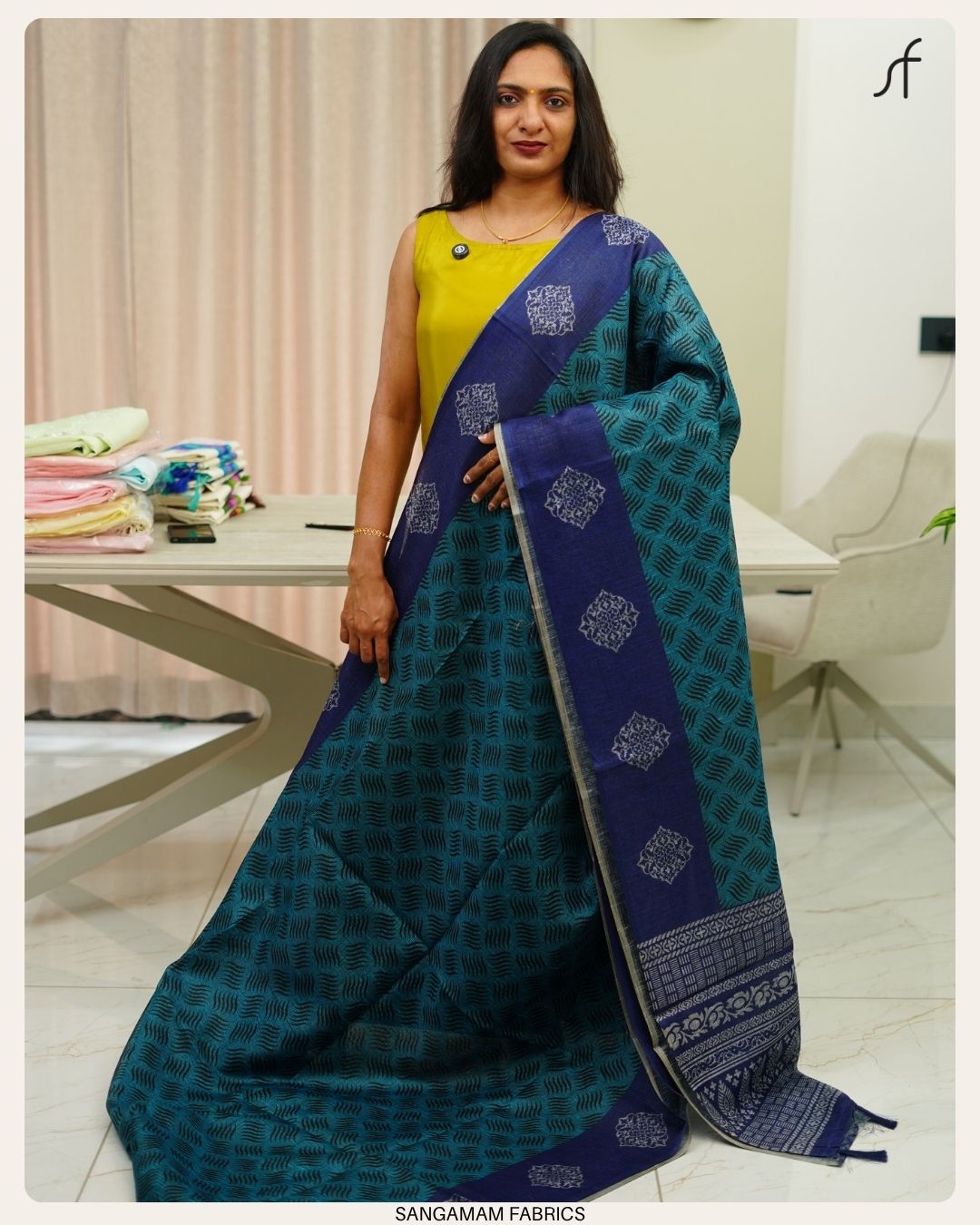 NET COTTA SAREE