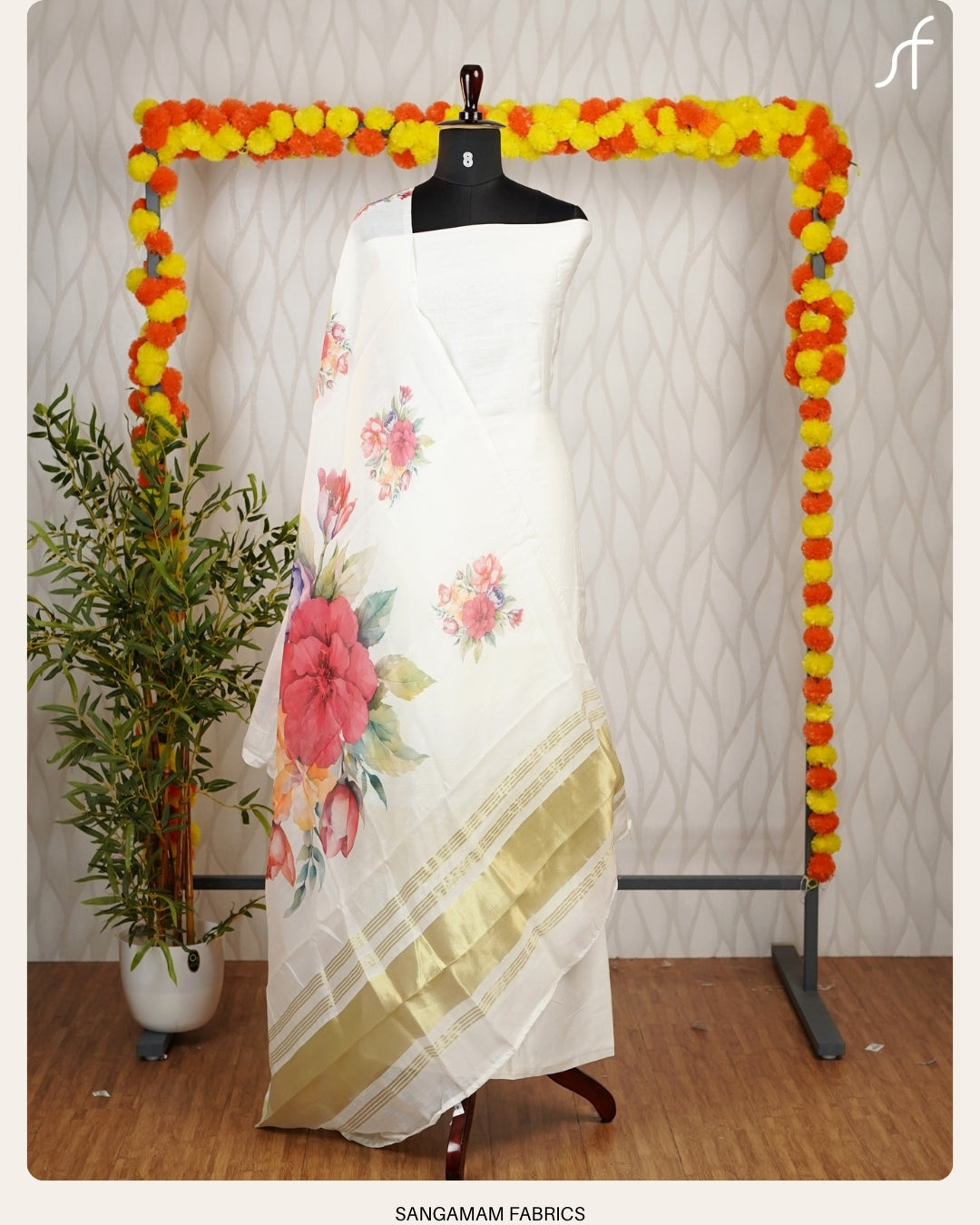 SEMI MODAL LAGDI PATTA BORDER DETAILED SALWAR SUIT