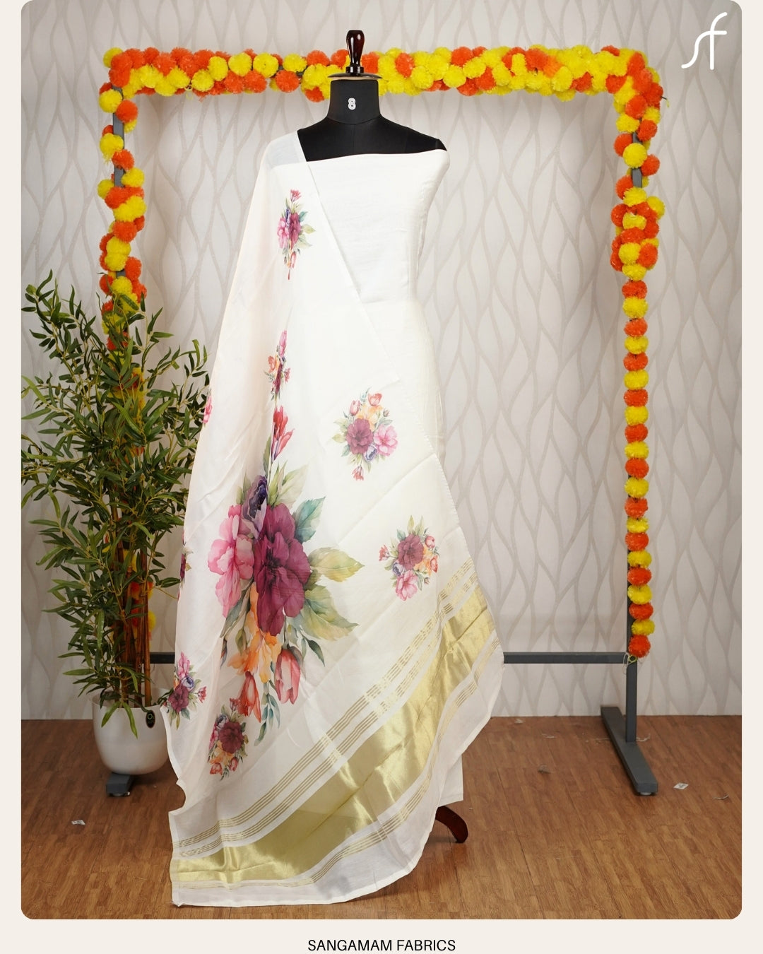 SEMI MODAL LAGDI PATTA BORDER DETAILED SALWAR SUIT