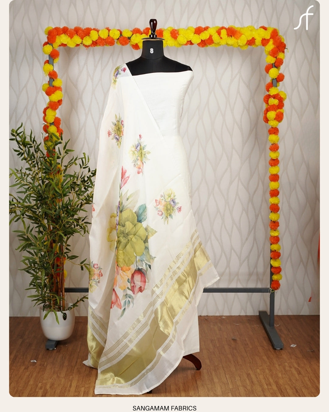 SEMI MODAL LAGDI PATTA BORDER DETAILED SALWAR SUIT