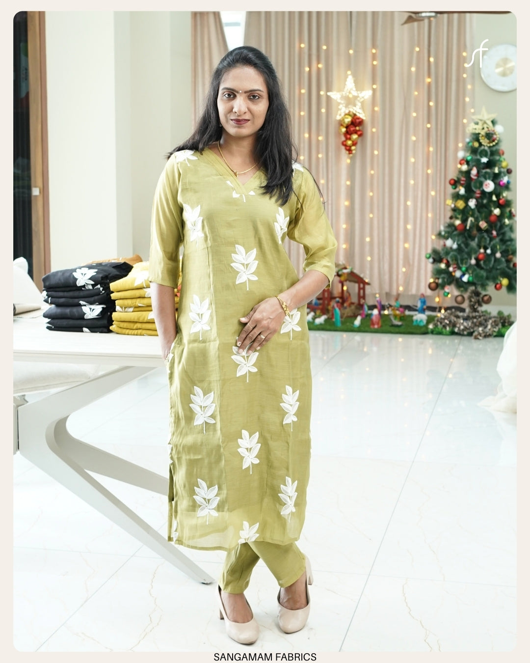 MUL CHANDERI CO-ORD SET