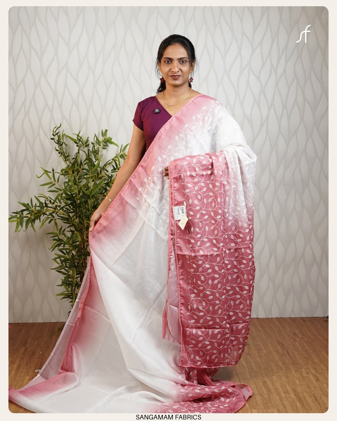 EMBROIDERY NET COTTA SAREE