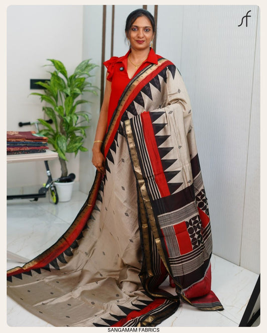SEMI MAHESWARI SILK SAREE