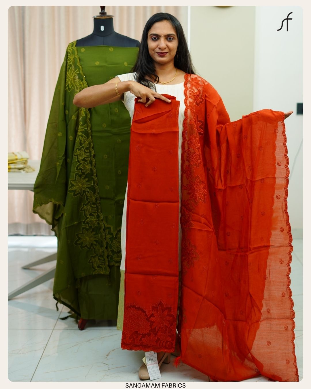 CHANDERI SILK SALWAR SUIT