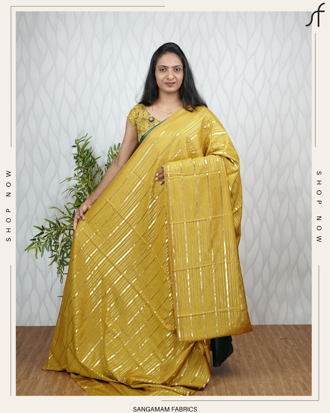 STRIPPED VICHITHRA SILK SAREE