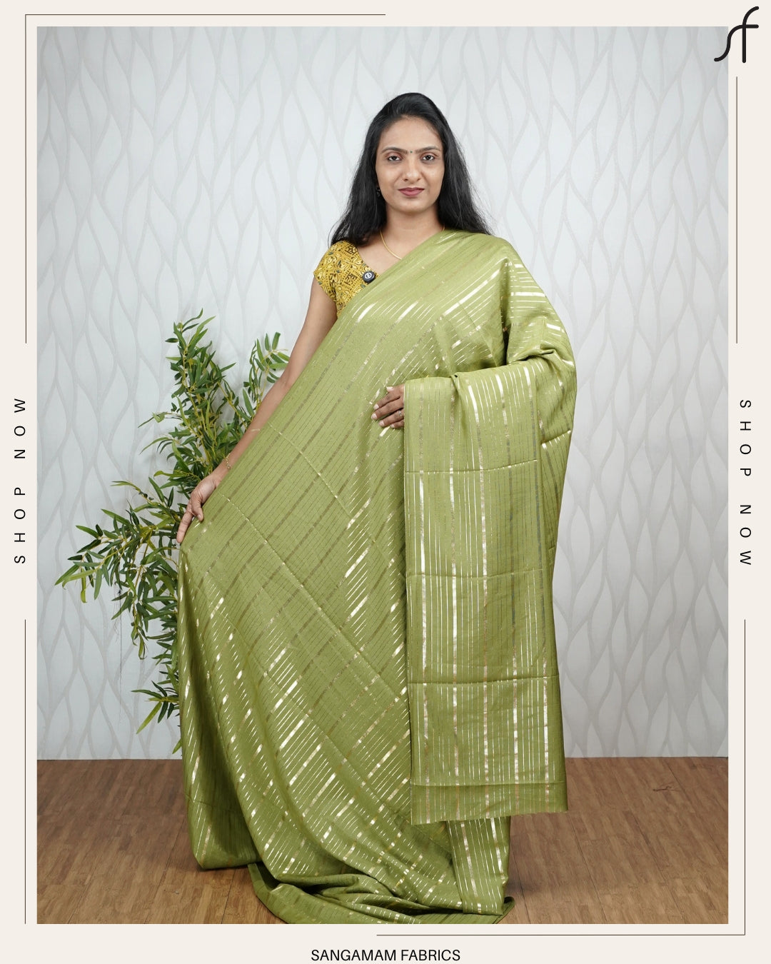 STRIPPED VICHITHRA SILK SAREE