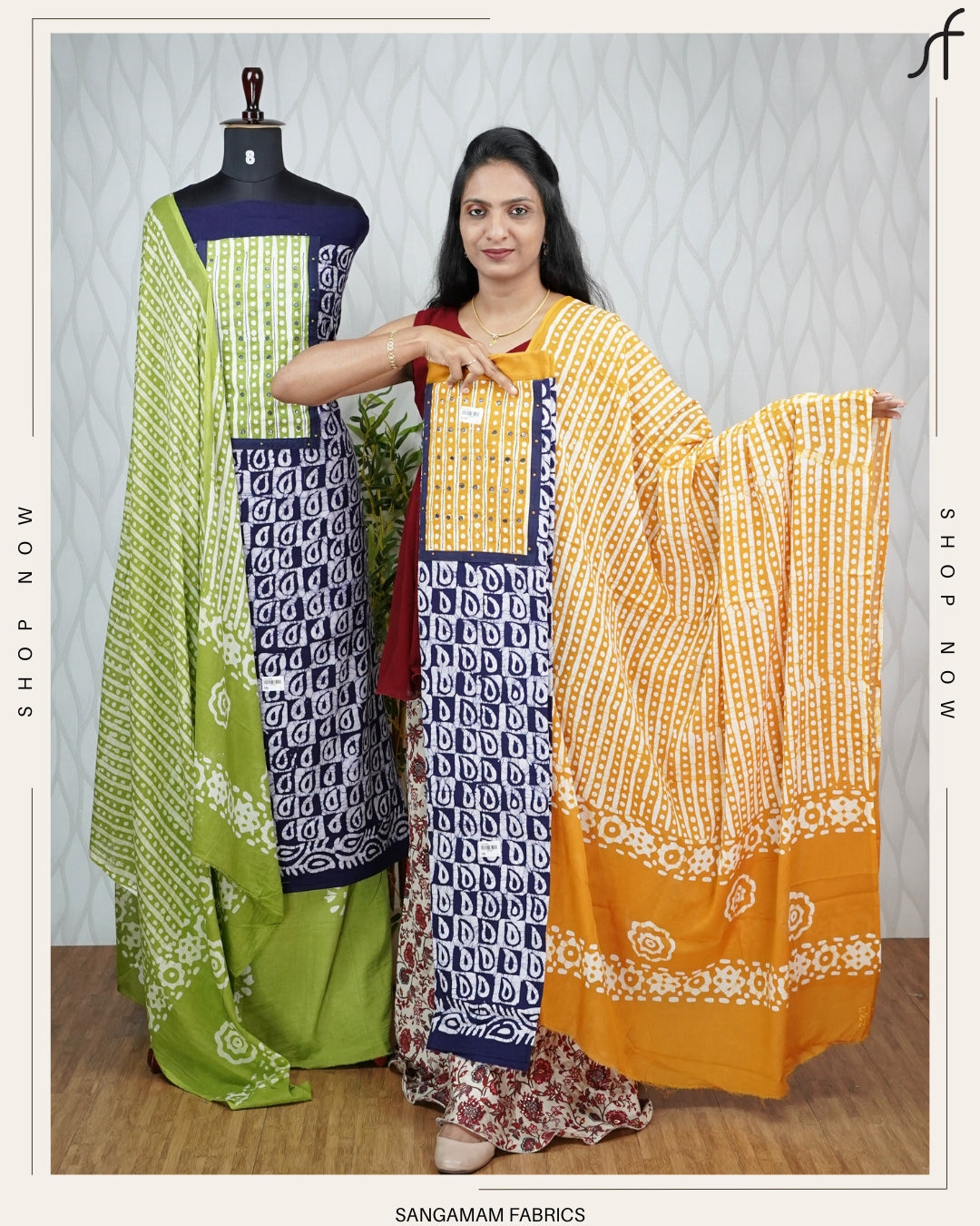 BATIK PRINTED COTTON SALWAR SUIT
