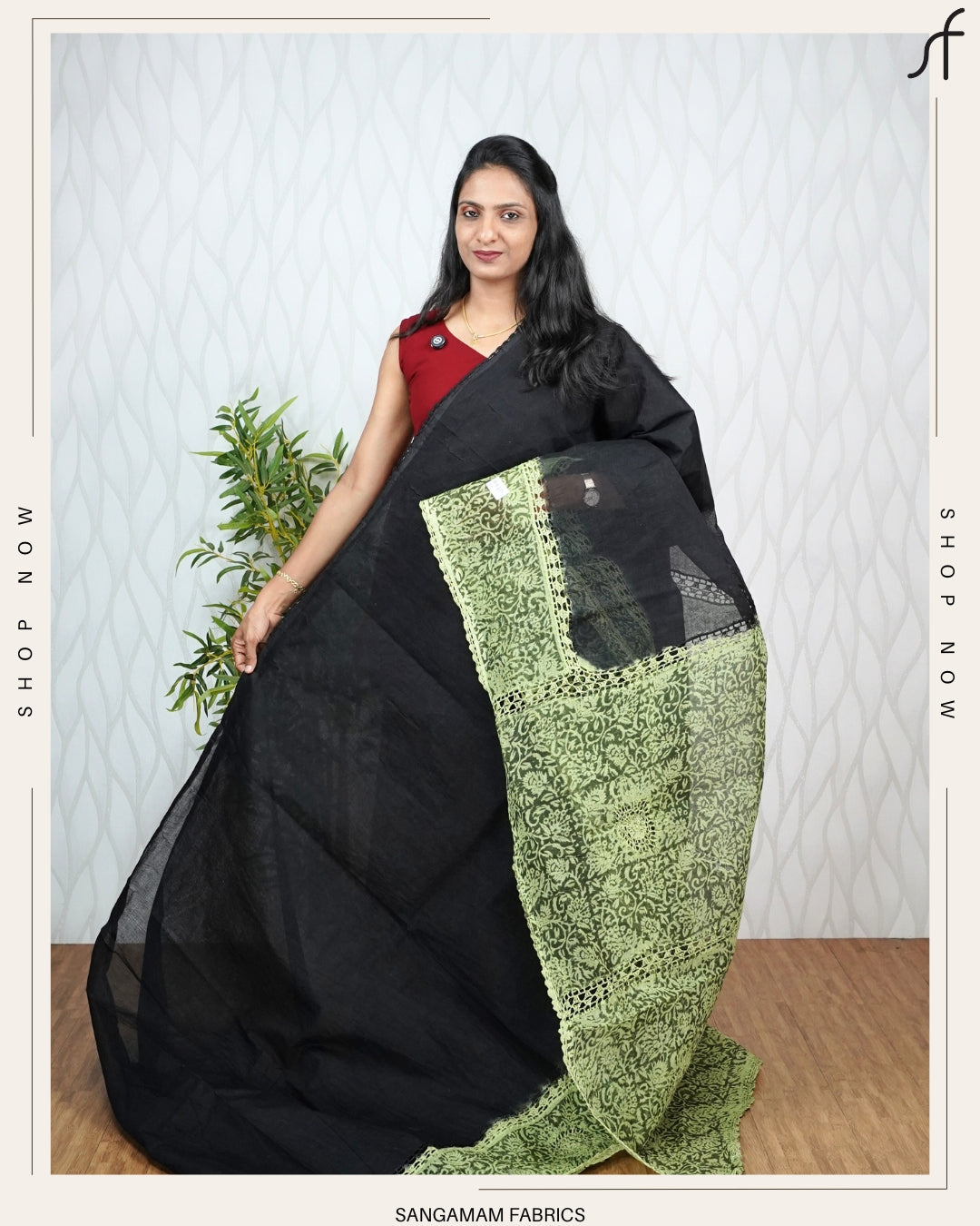 CROCHET KOTTA COTTON SAREE